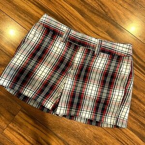Tommy Hilfiger red plaid shorts